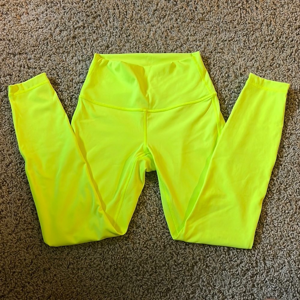 Yellow Lululemon leggings